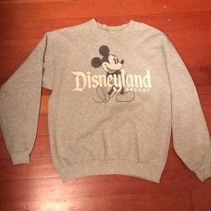 Grey Disneyland crew neck sweatshirt